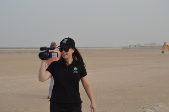 Emily capturing the SDME2018 Solar Hai