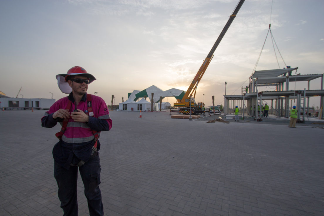 Team UOW Desert Rose Dubai Construction Day 6-12