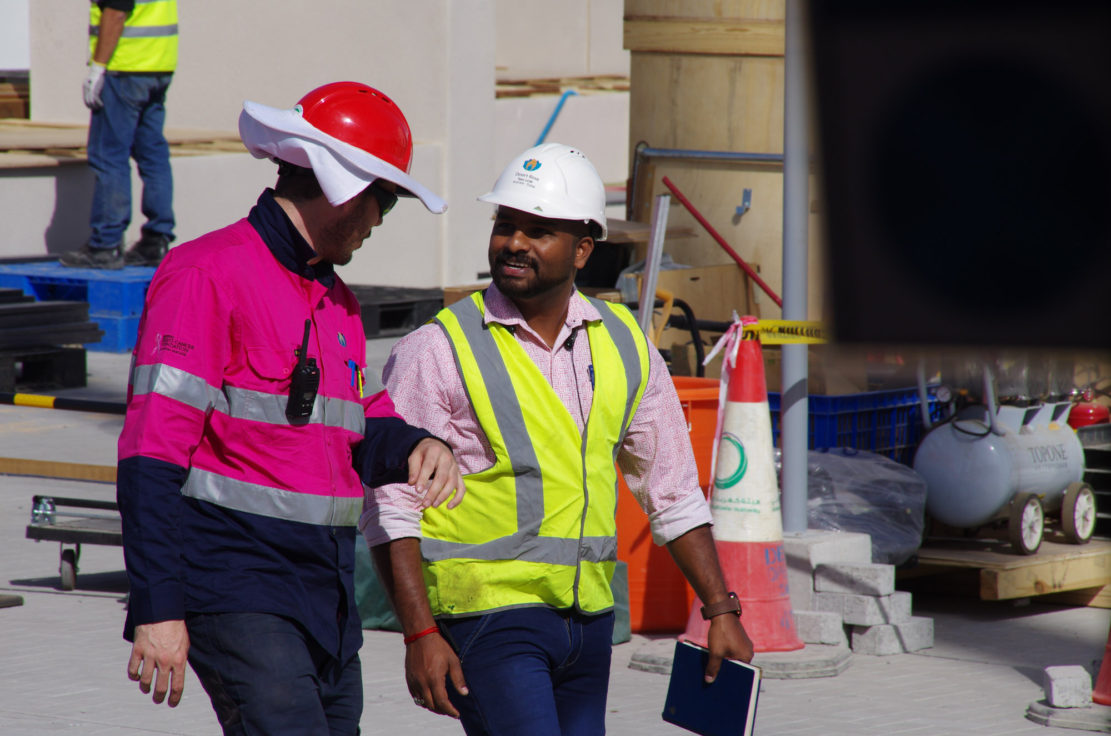 Team UOW Desert Rose Dubai Construction Day 7-22