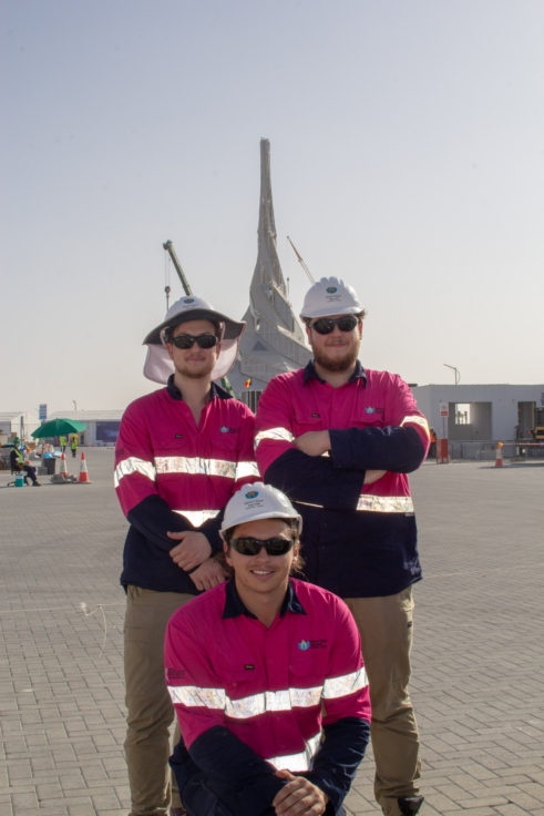 Team UOW Desert Rose Dubai Construction Day 8-10