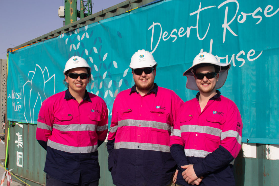 Team UOW Desert Rose Dubai Construction Day 8-11